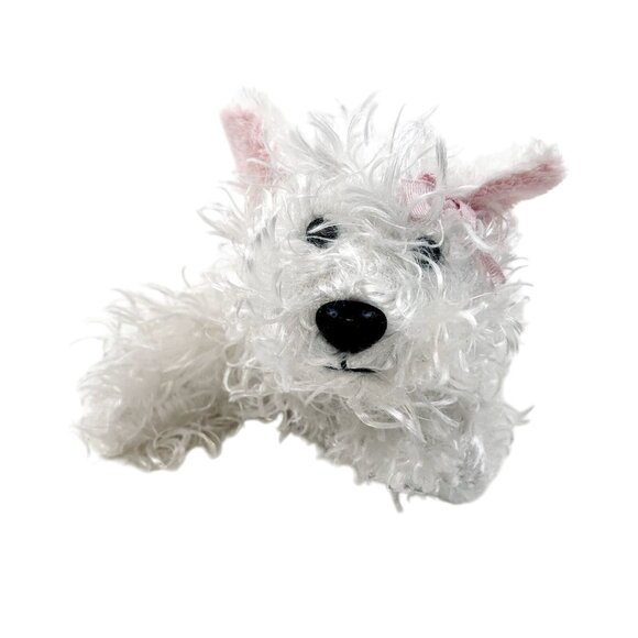 Webkinz White Fuzzy Terrier Ganz Puppy Dog Stuffed Animal Plush Soft Toy No Code - Picture 9 of 11